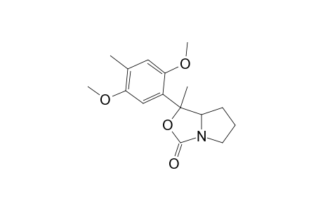 TETRAHYDRO-1-METHYL-1-(2,5-DIMETHOXY-4-METHYL-PHENYL)-1H,3H-PYRROLO-[1.2-C]-OXAZOL-3-ONE