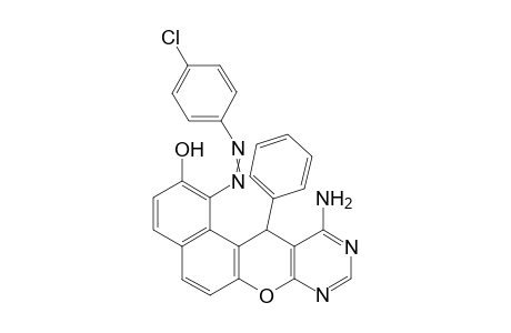 4-Amino-5-phenyl-6-(4-chlorophenyldiazenyl)-5H-benzo[f]chromeno[2,3-d]pyrimidin-7-ol