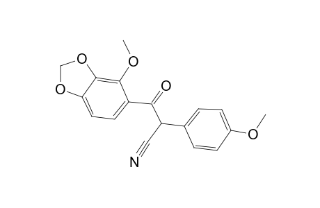 3-(4-Methoxy-2H-1,3-benzodioxol-5-yl)-2-(4-methoxyphenyl)-3-oxopropanenitrile