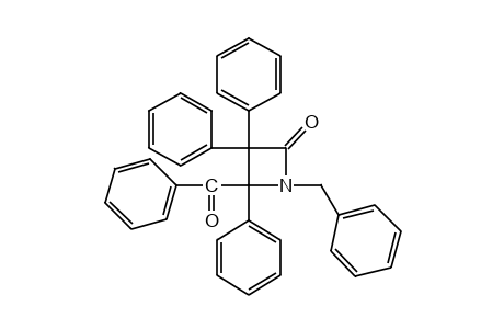 4-benzoyl-1-benzyl-3,3,4-triphenyl-2-azetidinone