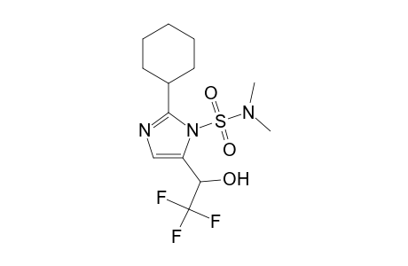 (+-)-2-Cyclohexyl-N,N-dimethyl-5-(2,2,2-trifluoro-1-hydroxyethyl)-1H-imidazole-1-sulfonamide