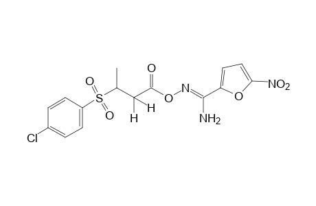 O-{3-[(p-chlorophenyl)sulfonyl]butyryl}-5-nitro-2-furamidoxime