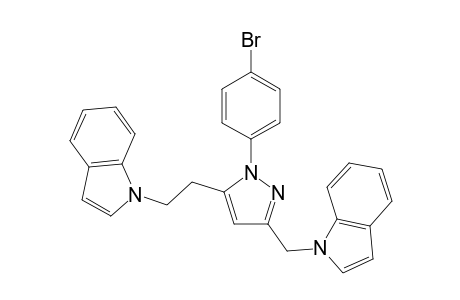 1-((5-(2-(1H-Indol-1-yl)ethyl)-1-(4-bromophenyl)-1H-pyrazol-3-yl)methyl)-1H-indole