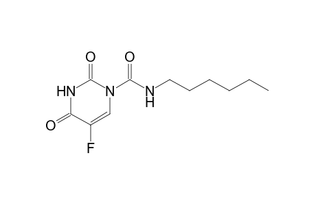 3,4-dihydro-2,4-dioxo-5-fluoro-N-hexyl-1(2H)-pyrimidinecarboxamide