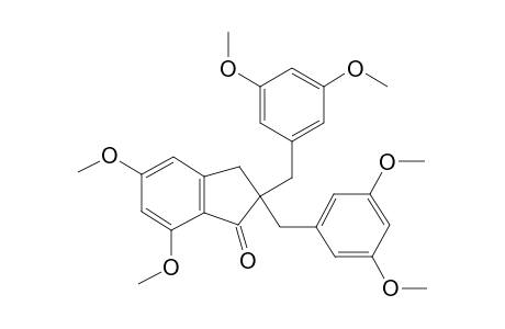 2,2-Bis-(3,5-dimethoxybenzyl)-5,7-dimethoxyindan-1-one