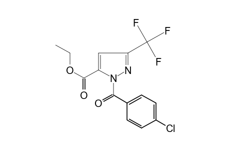 1-(p-chlorobenzyl)-3-(trifluoromethyl)pyrazole-5-carboxylic acid, ethyl ester