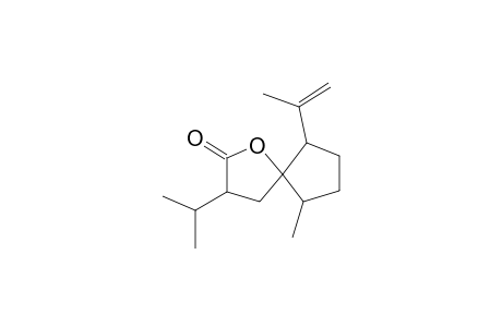 1-Oxa-3-isopropyl-6-methyl-9-isopropenyl-spiro(4,4)nonan-2-one