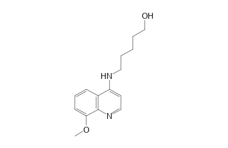 5-[(8-methoxy-4-quinolyl)amino]-1-pentanol