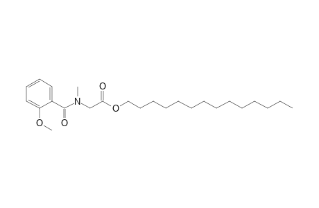 Sarcosine, N-(2-methoxybenzoyl)-, tetradecyl ester