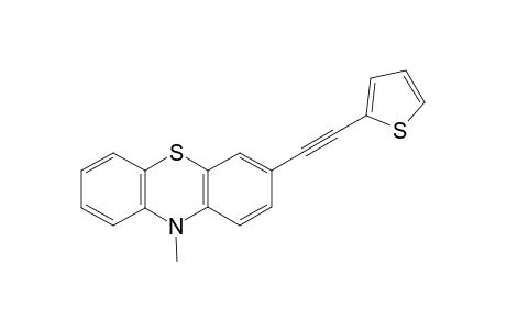 7-[3'-(Thien-2"-yl)ethynyl]-10-methyl-10H-phenothiazine