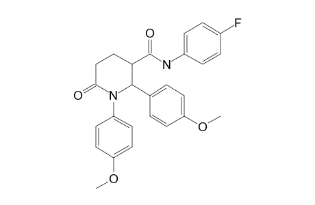 N-(4-Fluorophenyl)-1,2-bis(4-methoxyphenyl)-6-oxopiperidine-3-carboxamide