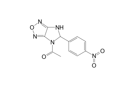 Ethanone, 1-[5,6-dihydro-5-(4-nitrophenyl)-4H-imidazo[4,5-c]1,2,5-oxadiazol-4-yl]