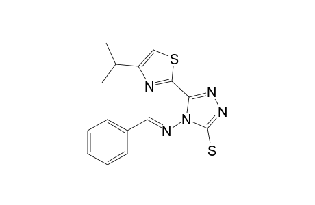 4-(Benzylideneamino)-5-(4-isopropylthiazol-2-yl)-4H-1,2,4-triazole-3-thiol