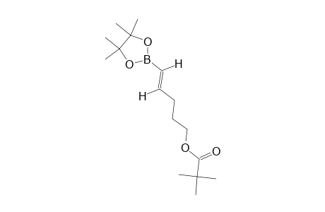 (E)-Pinacol [5-(pivaloyloxy)-1-pentenyl]boronate