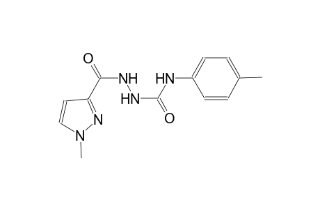 N-(4-methylphenyl)-2-[(1-methyl-1H-pyrazol-3-yl)carbonyl]hydrazinecarboxamide