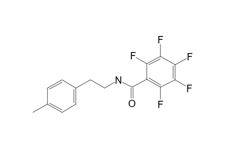 2-(4-Methylphenyl)ethylamine, pentafluorobenzoyl ester