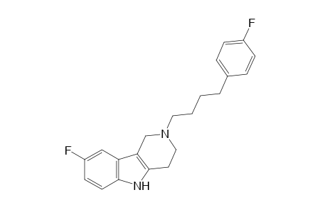 8-fluoro-2-[4-(p-fluorophenyl)butyl]-2,3,4,5-tetrahydro-1H-pyrido[4,3-b]indole