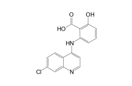 4-(2'-(carboxyl)-3'-(hydroxyl)phenylamino)7-chloroquinoline