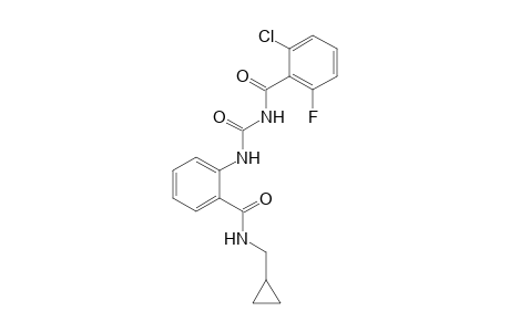 1-(2-chloro-6-fluorobenzoyl)-3-{o-[(cyclopropylmethyl)carbamoyl]phenyl}urea
