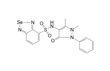 N-(1,5-dimethyl-3-oxidanylidene-2-phenyl-pyrazol-4-yl)-2,1,3-benzoselenadiazole-4-sulfonamide