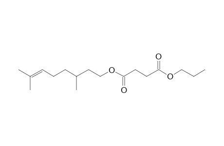 Succinic acid, 3,7-dimethyloct-6-en-1-yl propyl ester