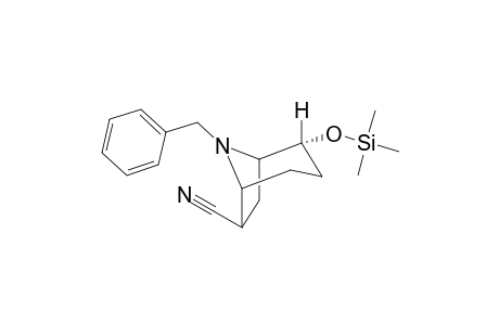 8-BENZYL-2-ENDO-[TRIMETHYLSILYLOXY]-8-AZABICYCLO-[3.2.1]-OCTANE-6-ENDO-CARBONITRILE