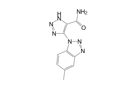 4-[5-METHYL-BENZOTRIAZOL-1-YL]-5-CARBOXAMIDO-1,2,3-TRIAZOLE