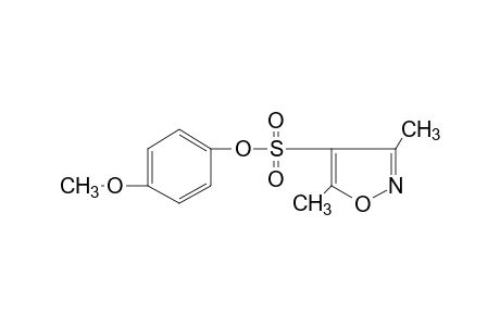 3,5-dimethyl-4-isoxazolesulfonic acid, p-methoxyphenyl ester