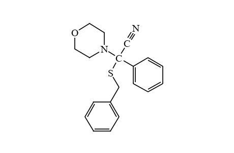 alpha-(BENZYLTHIO)-alpha-PHENYL-4-MORPHOLINEACETONITRILE