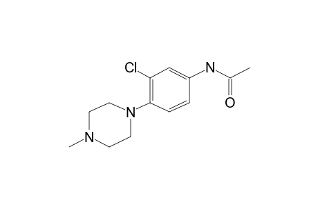 3-Chloro-4-(4-methyl-1-piperazinyl)aniline, N-acetyl