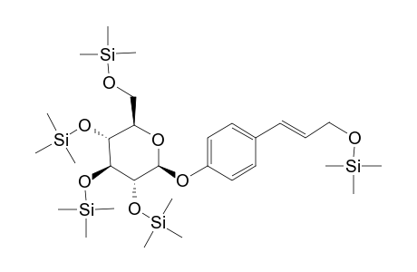 .beta.-D-Glucopyranoside, 4-[(1E)-3-hydroxy-1-propen-1-yl]phenyl, 5tms