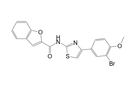 N-[4-(3-bromo-4-methoxyphenyl)-1,3-thiazol-2-yl]-1-benzofuran-2-carboxamide