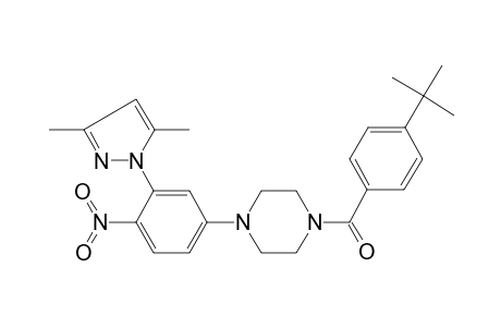 piperazine, 1-[4-(1,1-dimethylethyl)benzoyl]-4-[3-(3,5-dimethyl-1H-pyrazol-1-yl)-4-nitrophenyl]-