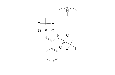 4-METHYL-N,N'-BIS-(TRIFLUOROMETHYLSULFONYL)-BENZAMIDINE-TRIETHYLAMMONIUM-SALT