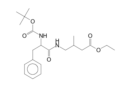 Butanoic acid, (3rs)-4-[(T-butoxycarbonyl-(S)-phenylalanyl)amino]-3-methyl-, ethyl ester