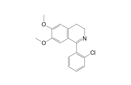 1-(o-chlorophenyl)-3,4-dihyro-6,7-dimethoxyisoquinoline