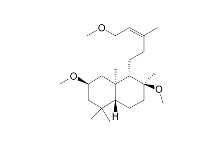 13-Labdene-2,8,15-triol (ent-2A,8A,13E)-form), trimethyl ether