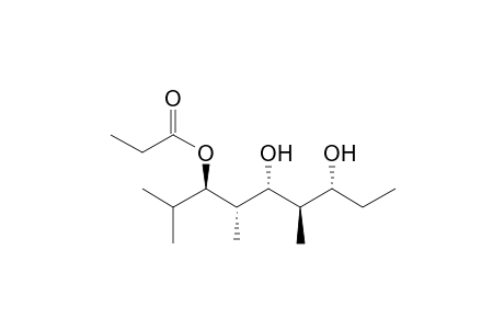 (3RS,4SR,5RS,6RS,7RS)-5,7-Dihydroxy-2,4,6-trimethylnonan-3-yl propionate