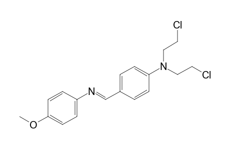 N-{p-[bis(2-chloroethyl)amino]benzylidene}-p-anisidine