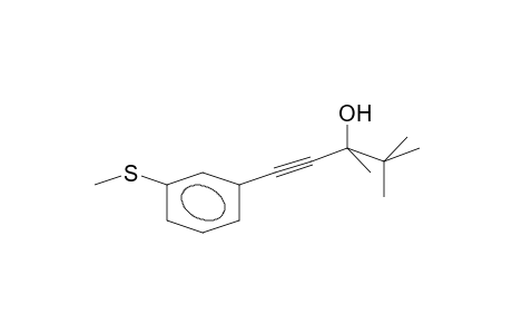 3,4,4-trimethyl-1-(3-methylsulfanylphenyl)pent-1-yn-3-ol