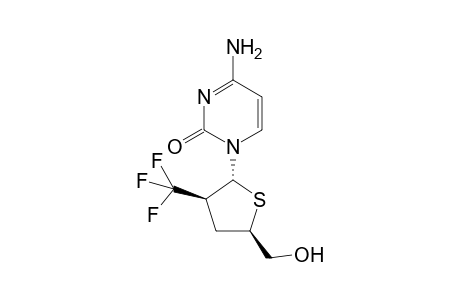 .alpha.,L-(2'S)-2',3'-Dideoxy-2'-trifluoromethyl-4'-thiocytidine