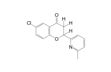 6-chloro-2-(6-methyl-2-pyridyl)-4-chromanone
