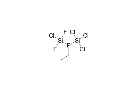 TRICHLOROSILYL-DIFLUOROCHLOROSILYL-ETHYLPHOSPHINE