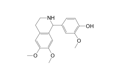 Phenol, 2-methoxy-4-(1,2,3,4-tetrahydro-6,7-dimethoxy-1-isoquinolinyl)-