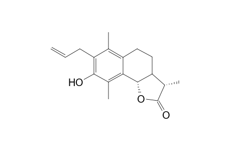 (3S,9bS)-7-Allyl-8-hydroxy-3,6,9-trimethyl-3a,4,5,9b-tetrahydro-3H-naphtho[1,2-b]furan-2-one