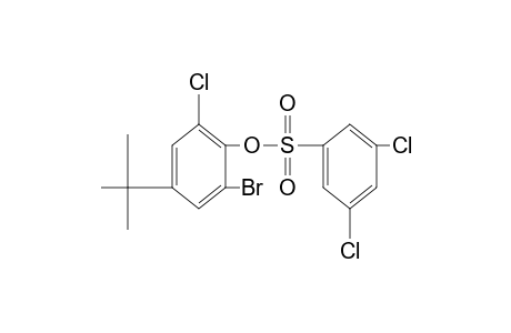 2-bromo-4-tert-butyl-6-chlorophenol, 3,5-dichlorobenzenesulfonate