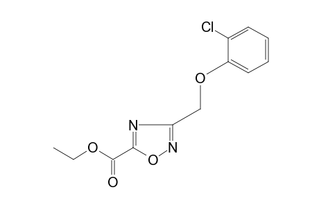 3-[(o-chlorophenoxy)methyl]-1,2,4-oxadiazole-5-carboxylic acid, ethyl ester