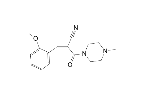 (2Z)-3-(2-methoxyphenyl)-2-[(4-methyl-1-piperazinyl)carbonyl]-2-propenenitrile