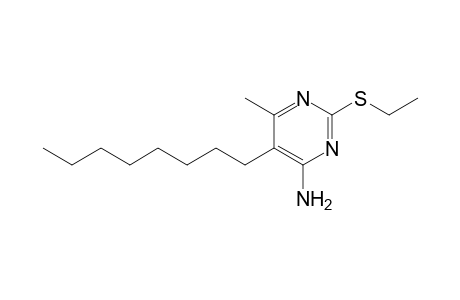 4-Pyrimidinamine, 2-(ethylthio)-6-methyl-5-octyl-