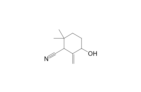 2,2-Dimethyl-5-hydroxy-6-methylenecyclohexane-1-carbonitrile